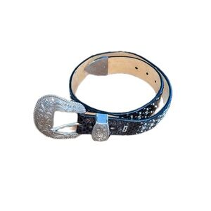 Ariat Black Belt with Silver Buckle